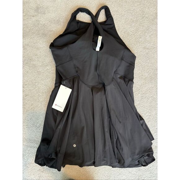 NWT LULULEMON court crush dress black Sz 20, $140 A14 - Picture 6 of 8